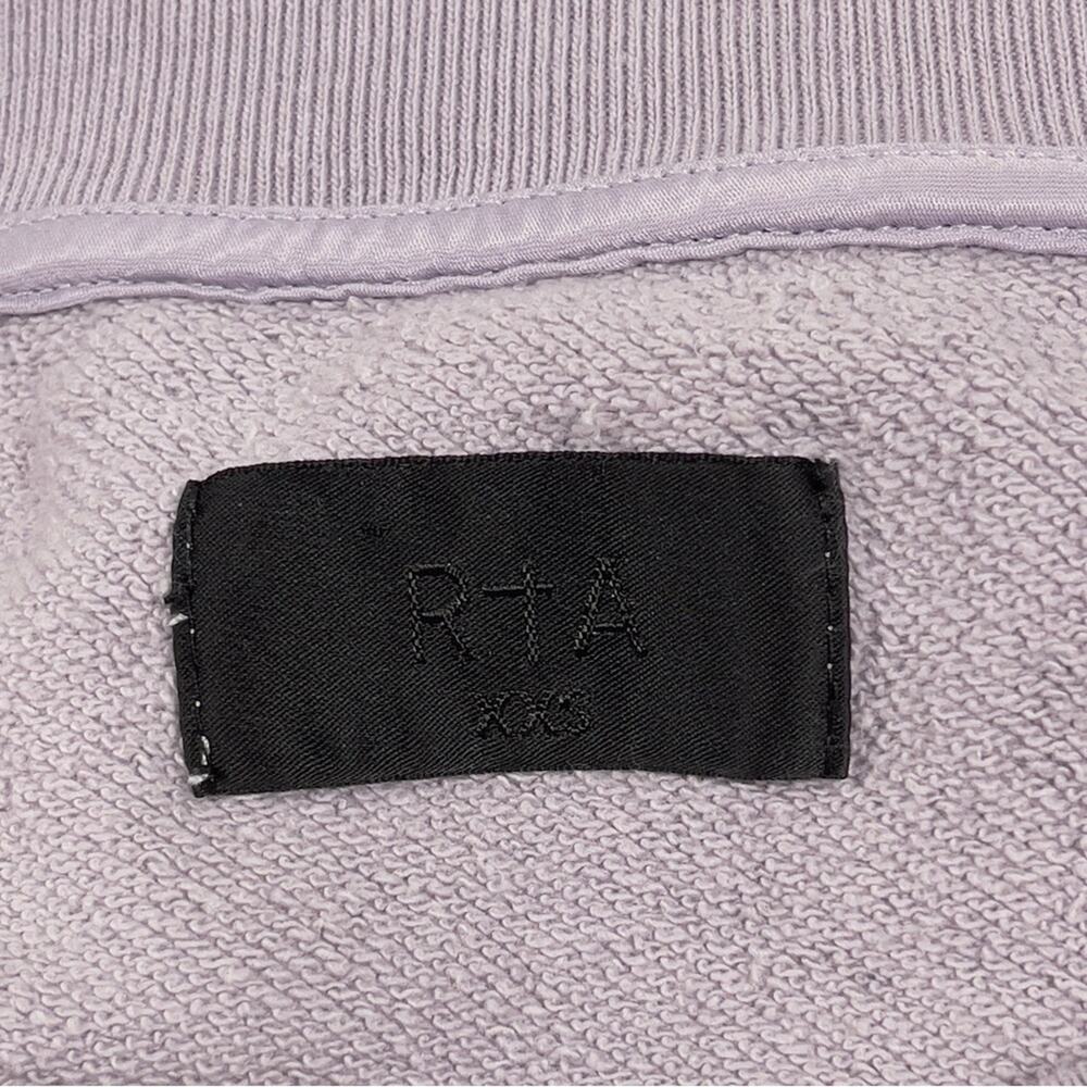 RtA Alessia Off-Shoulder Pullover Sweatshirt Dusk Mauve Size XXS Revolve Casual - Picture 4 of 10
